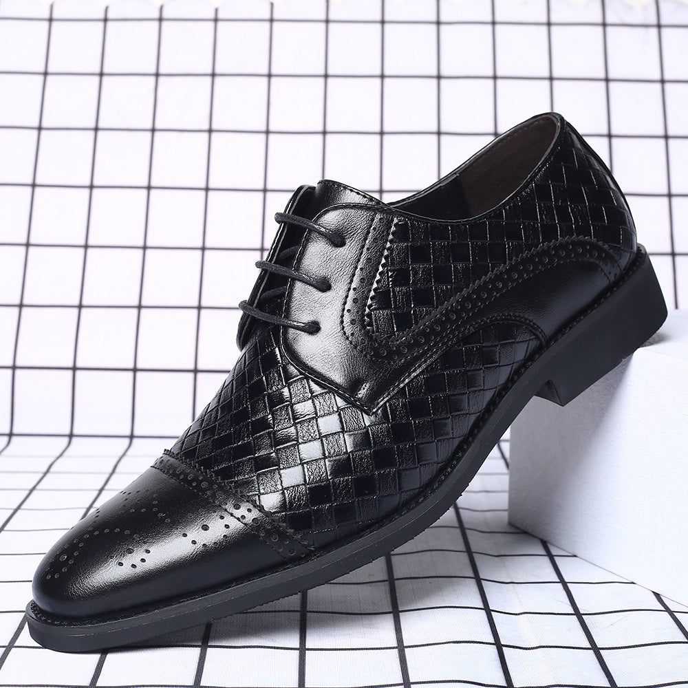 Zapatos de cuero casuales de negocios de moda para hombres