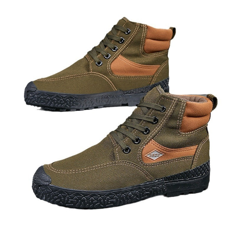 Thickened Liberation Shoes High-top Cold-proof Warm Non-slip