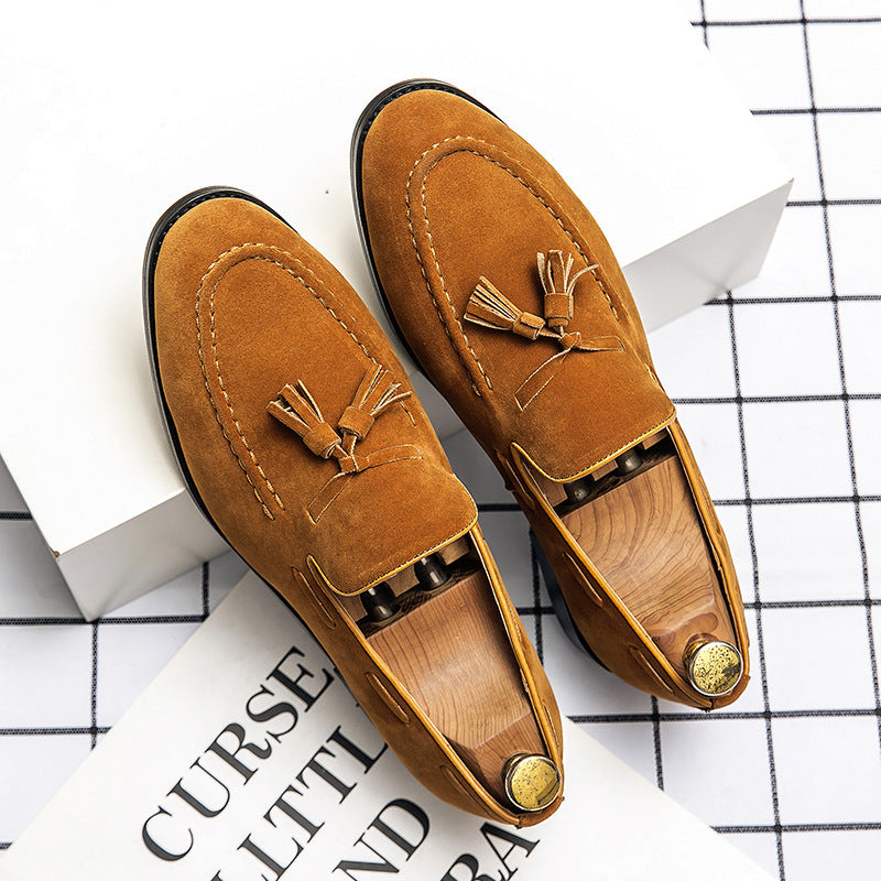 Mocasines con borlas para hombre de estilo británico