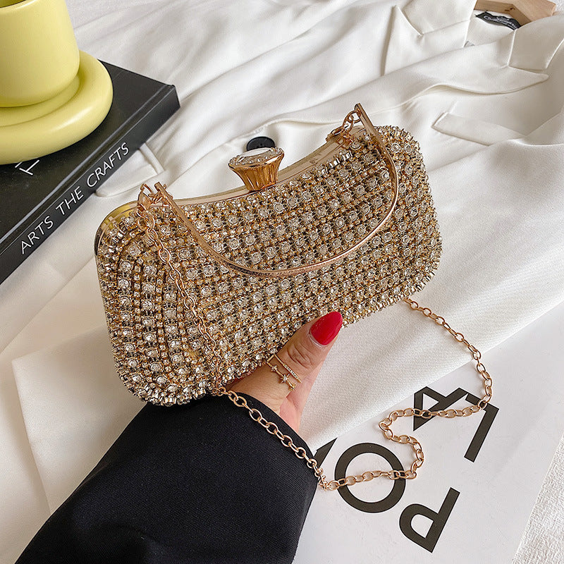 Evening Trendy Party Small Bag Shiny Messenger Small Square