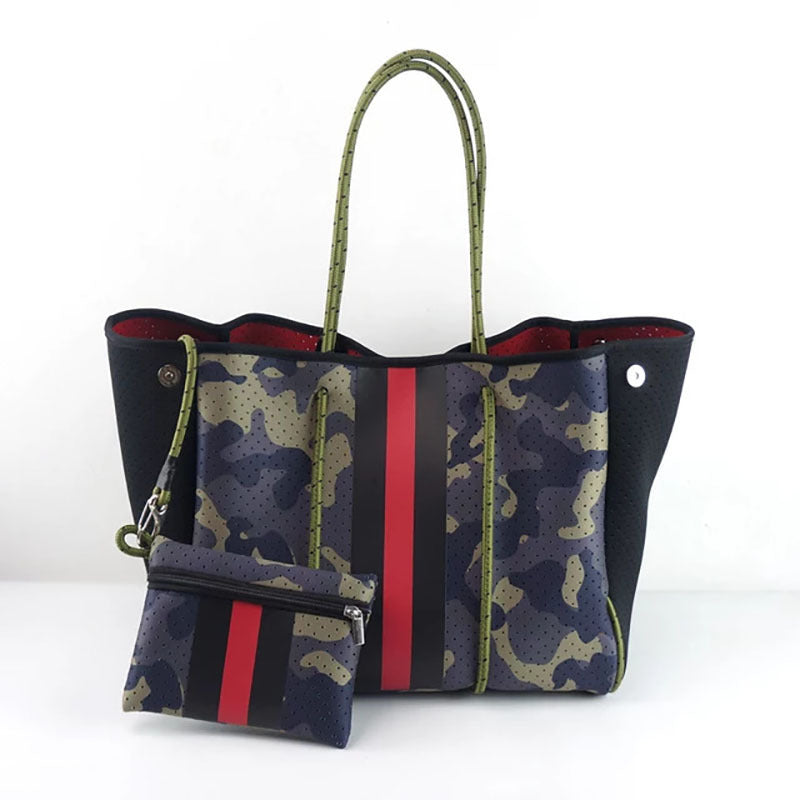 Bolso de hombro de viaje con estampado de gran capacidad para mujer