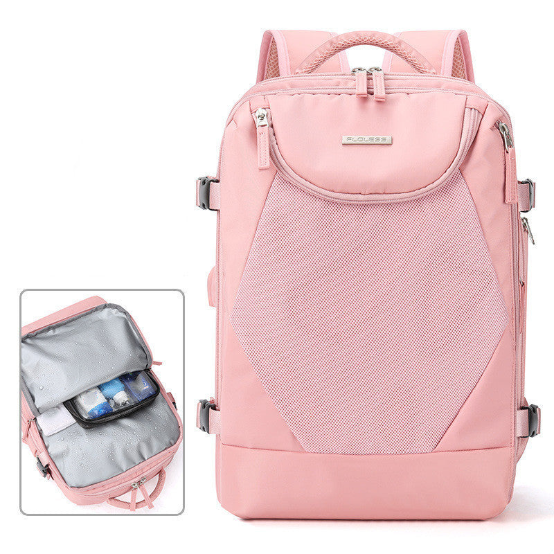 Mochila para computadora informal de gran capacidad para mujer