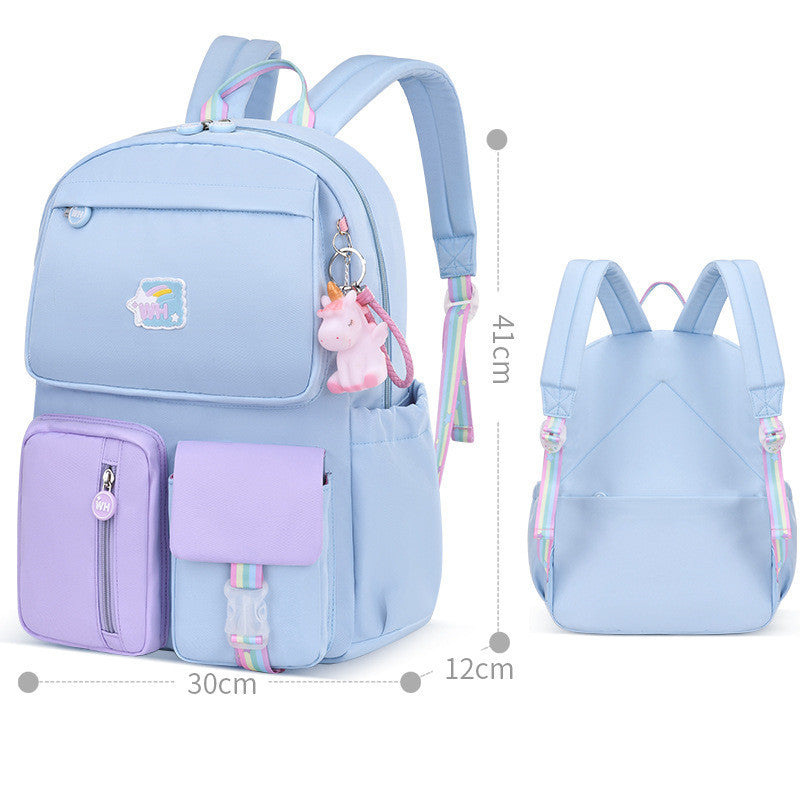 Sac à bandoulière léger pour enfants avec protection de la colonne vertébrale pour filles