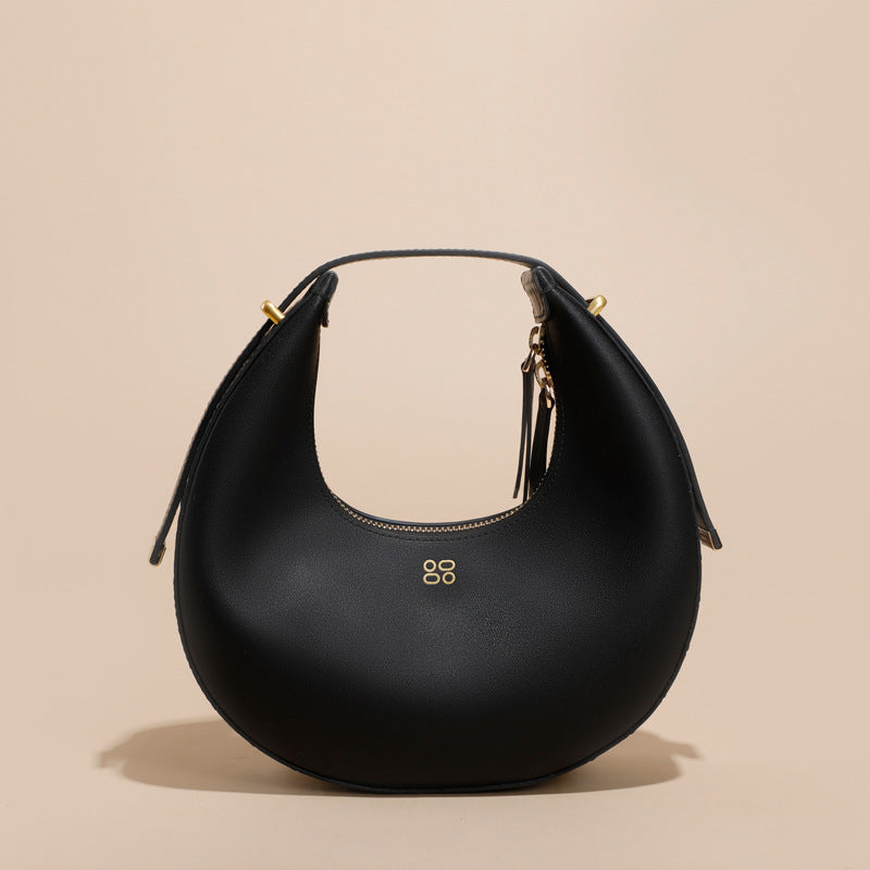 Nouvelle tendance de la mode Sac pour femme Demi-cercle Design de niche pour dames