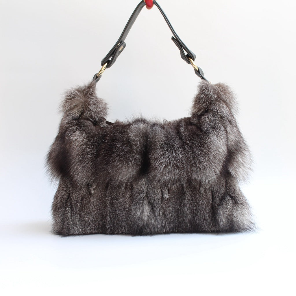 Fur Fox Hair Women's Bag Single Shoulder Belt