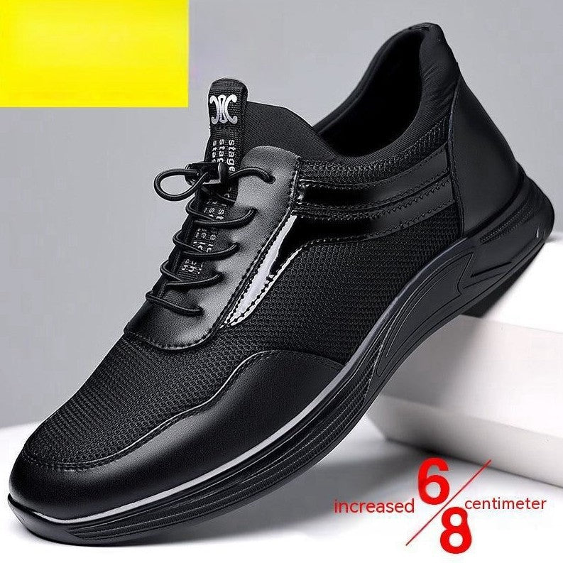 Zapatos con alzas informales de suela blanda para hombre