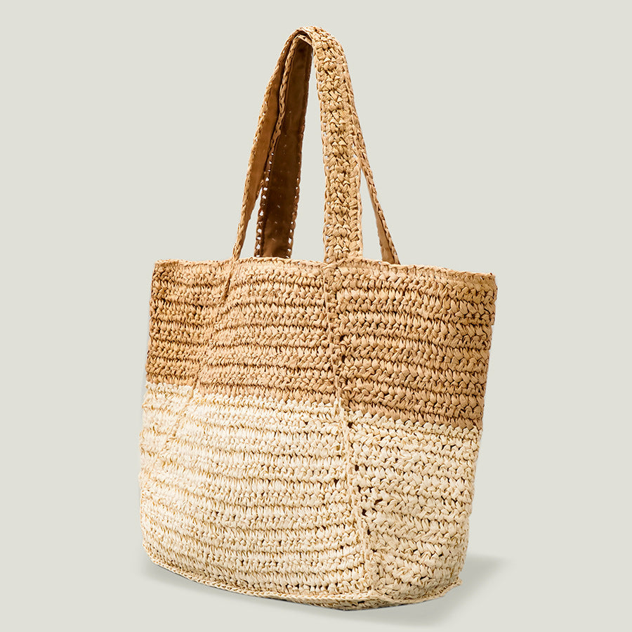 New Large Capacity Trend Straw Casual Simple Shoulder Bag