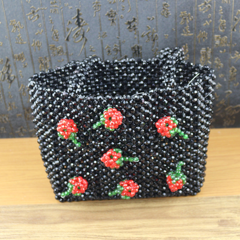 Woven Beaded Bag With Various Pattern Puzzles