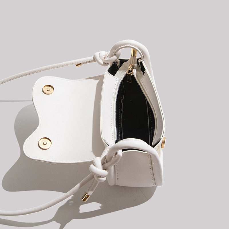 Bolso tipo cartera para mujer, de color blanco y con personalidad de moda