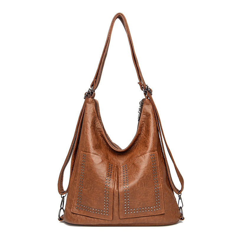 Sac fourre-tout tendance pour femme, bandoulière unique, diagonale, style rétro