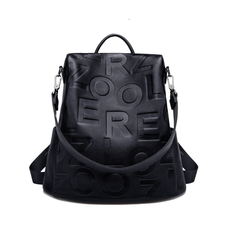 Sac à main tendance de grande capacité pour femme avec couche supérieure en cuir de vache