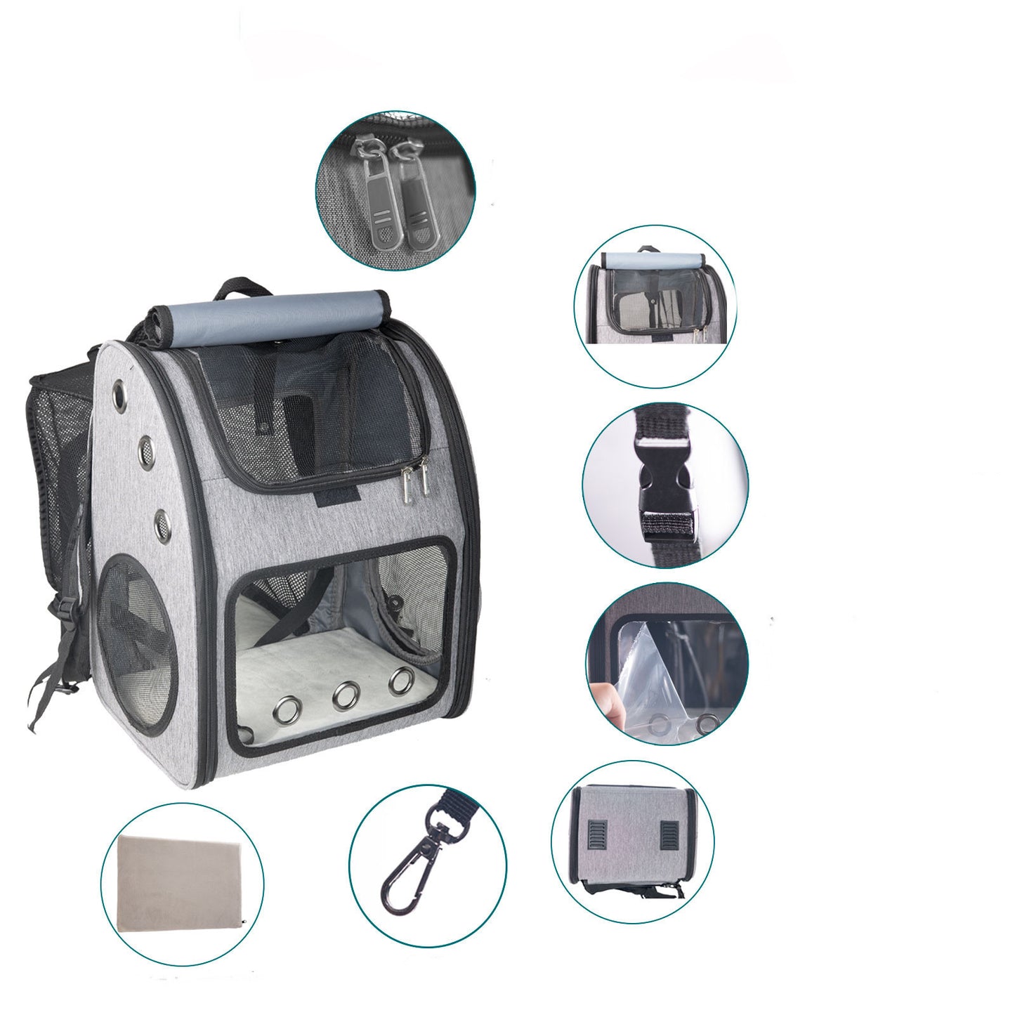 Portable Breathable Pet Foldable Backpack