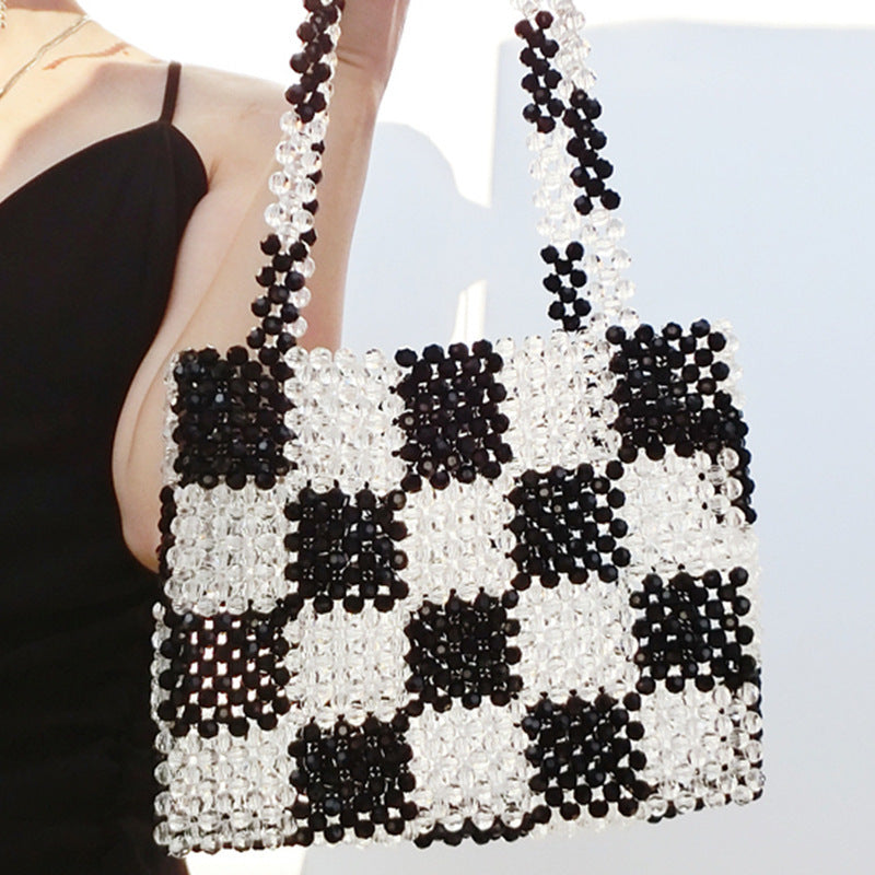 Woven Beaded Bag With Various Pattern Puzzles