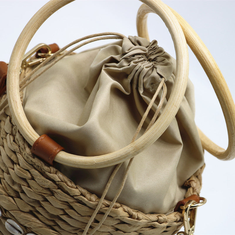 Urban Simple New Straw Shell Woven Bag