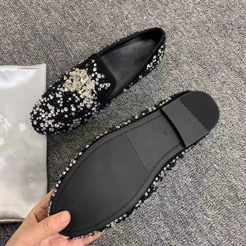 Men's Fashion Casual Carbon Diamond Flat Shoes