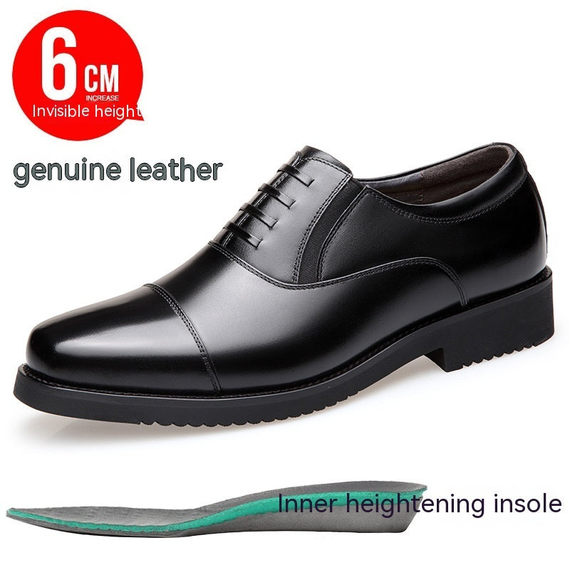 Zapatos de cuero genuino de tres articulaciones para hombre, para uso formal, informal y de negocios