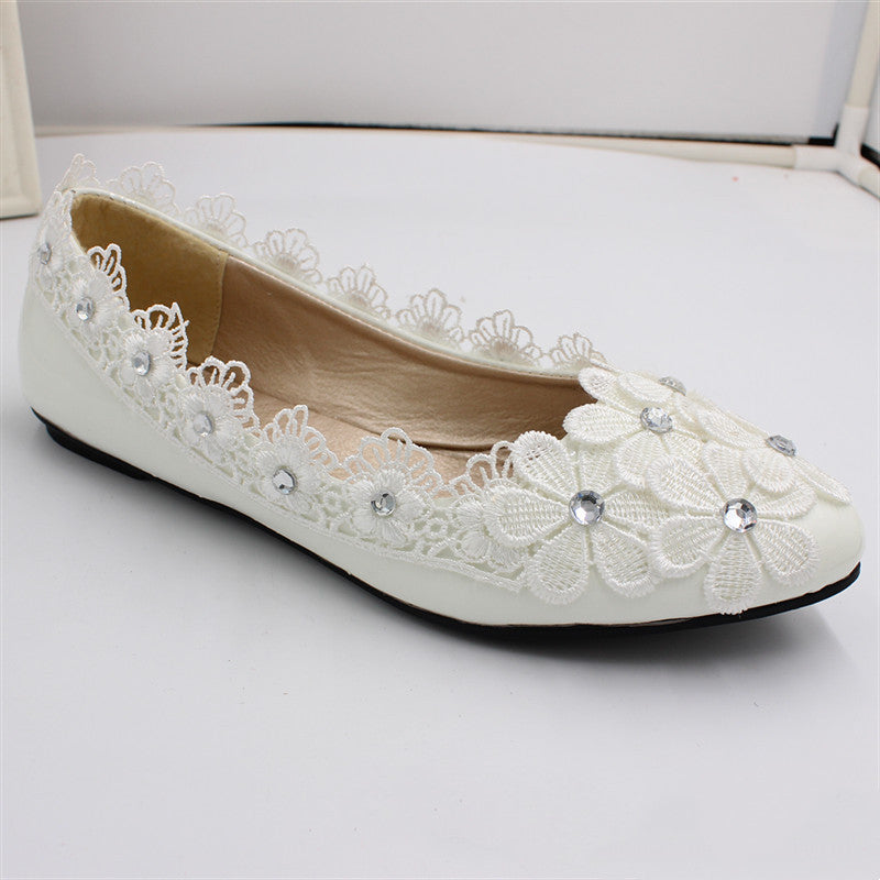 Women's Fashion Simple Lace Flat Shoes