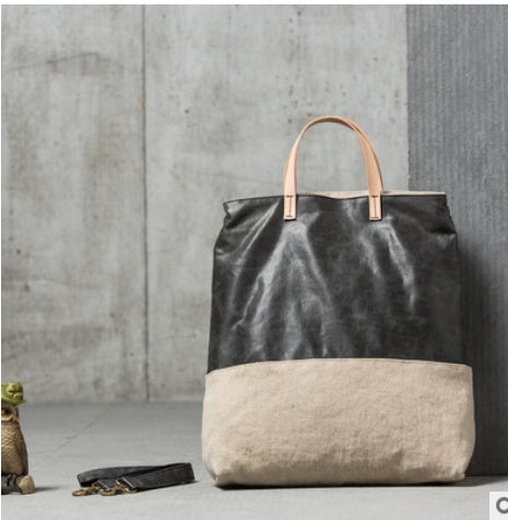 Sac messager à bandoulière simple, grand sac portable en tissu pour femme