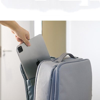 Bolso de viaje de hombro de gran capacidad, transparente y con gran apertura