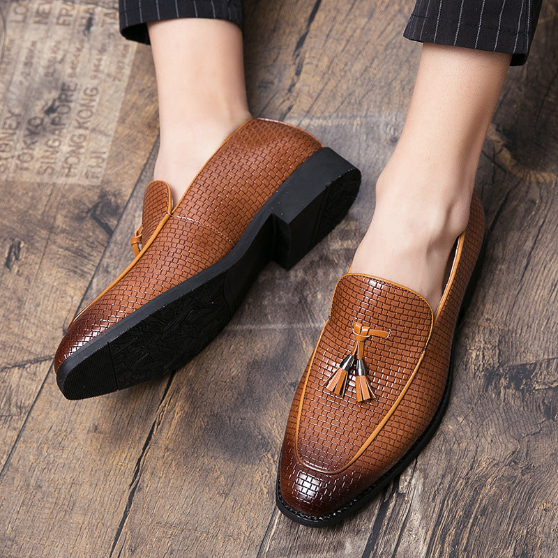 Pointed Men's Slip On Leather Shoes