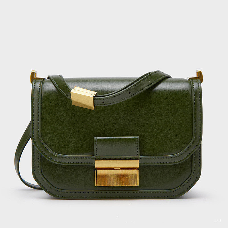 The New One-shoulder Flap Tofu Retro Crossbody Bag