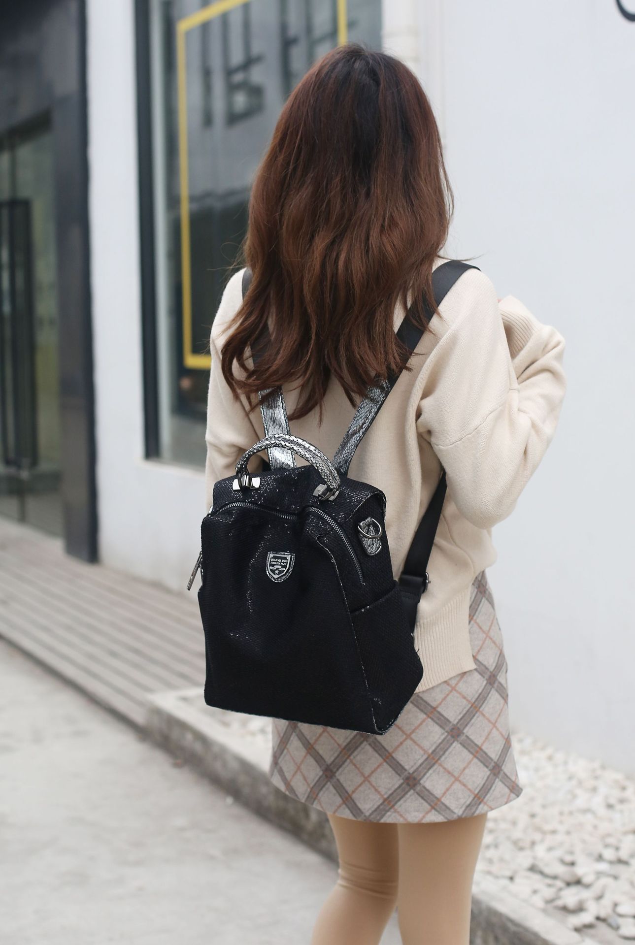 Fashion Personality Women's New Mesh Backpack