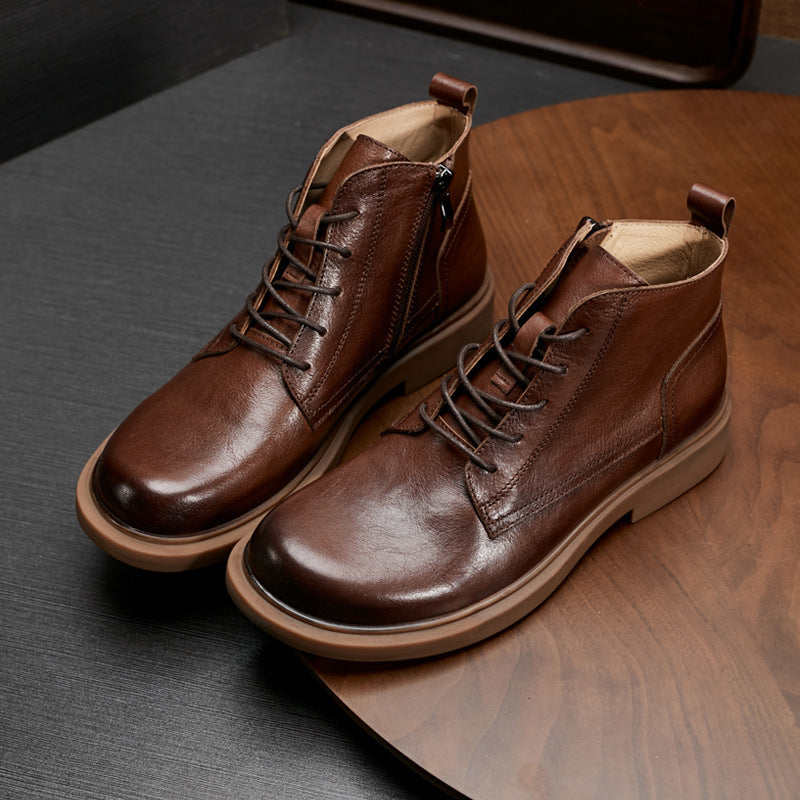 Botas Martin de moda de cuero genuino para hombres