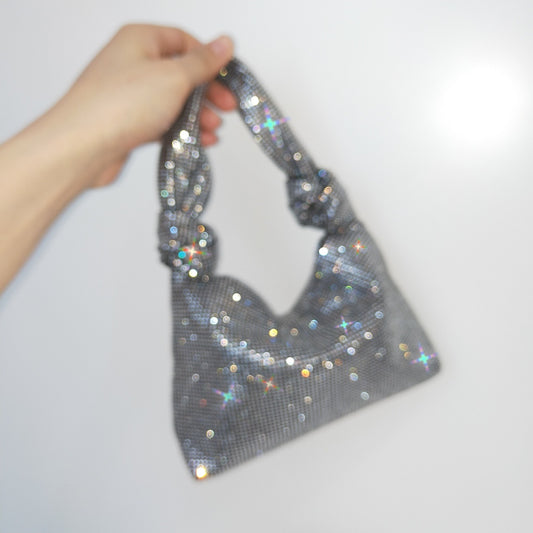 Sac seau entièrement en strass Net Celebrity The Same King Sac à main en strass