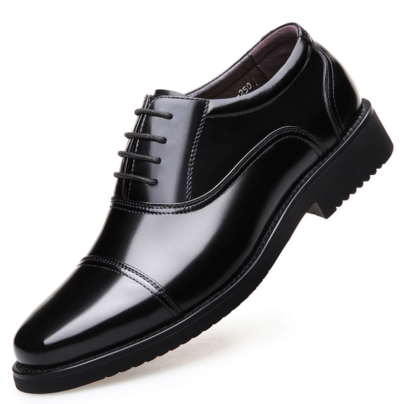 Chaussures en cuir véritable à trois articulations pour hommes, style décontracté et formel