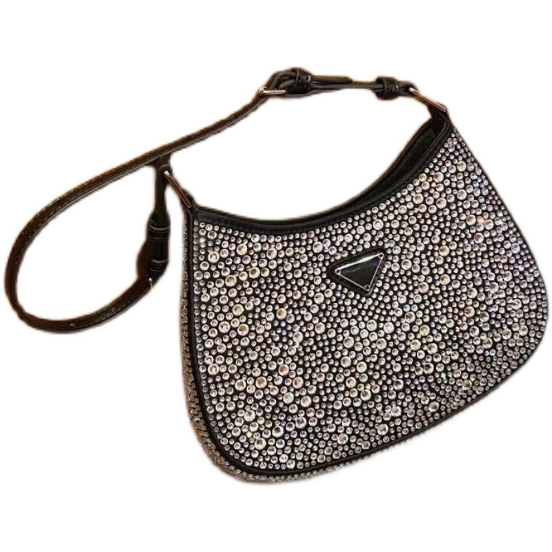 Diamond Shoulder Hand-held Underarm Bag