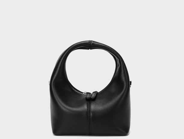 Sac à main en cuir de vache souple pour femme, design de niche français, mini sac messager à bandoulière simple, petit sac d'été