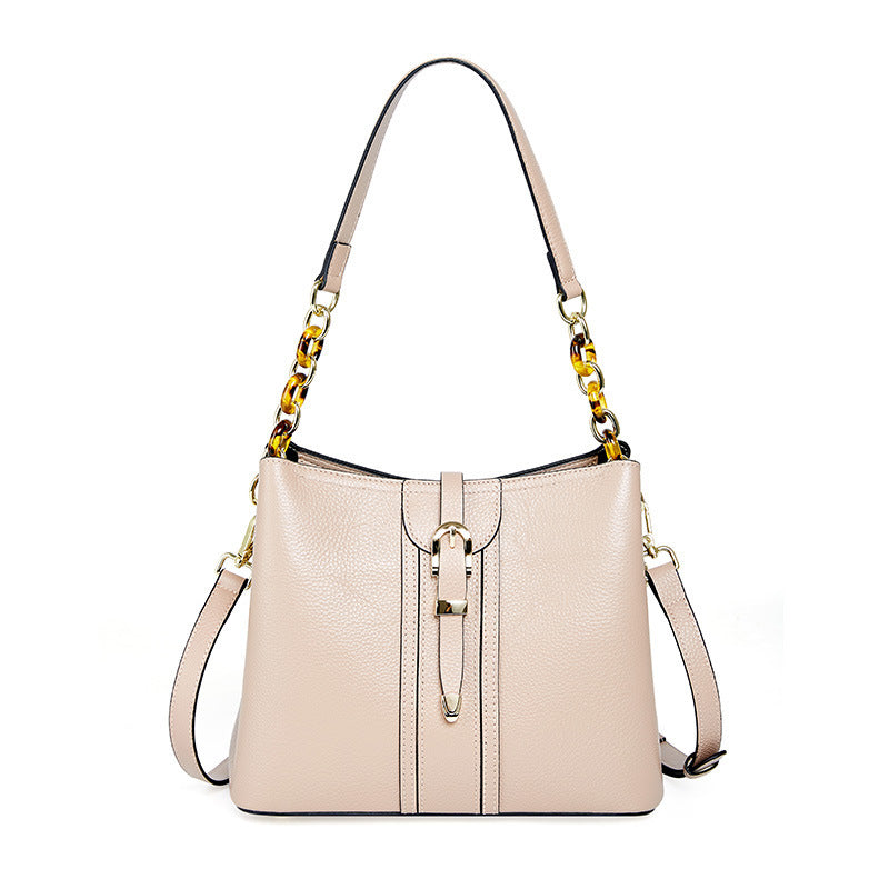 Leather Handbags Large Capacity Bucket Bag