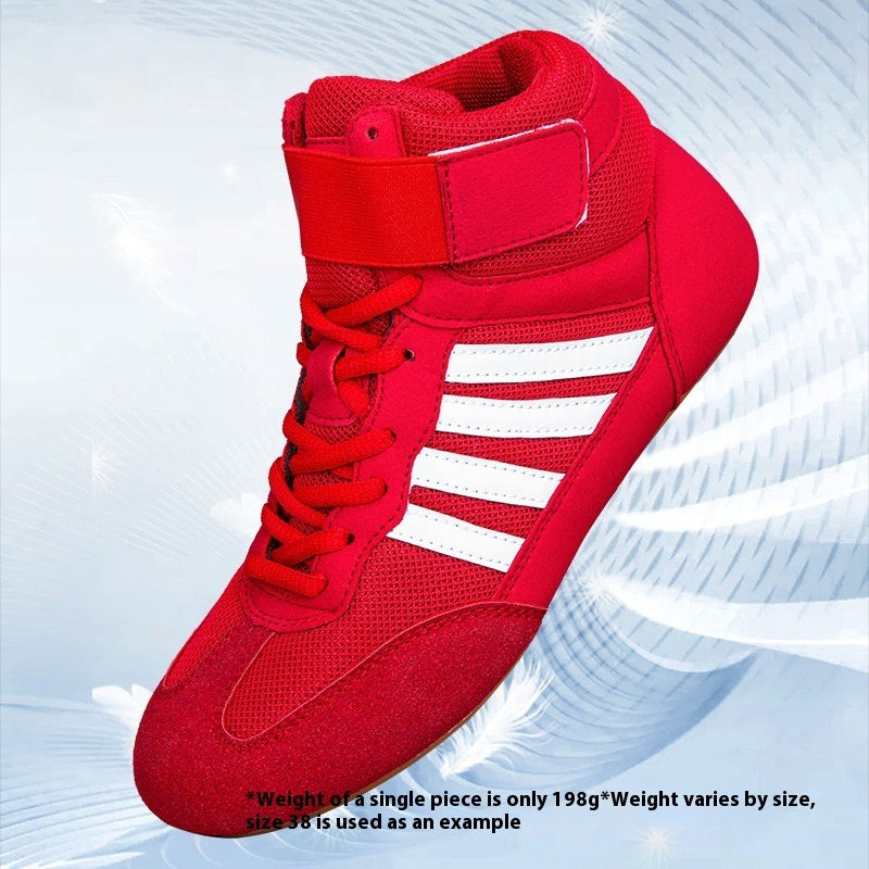 Zapatillas de boxeo profesional para entrenamiento de competición, zapatillas de lucha para hombres, zapatillas de sentadillas para levantamiento de pesas