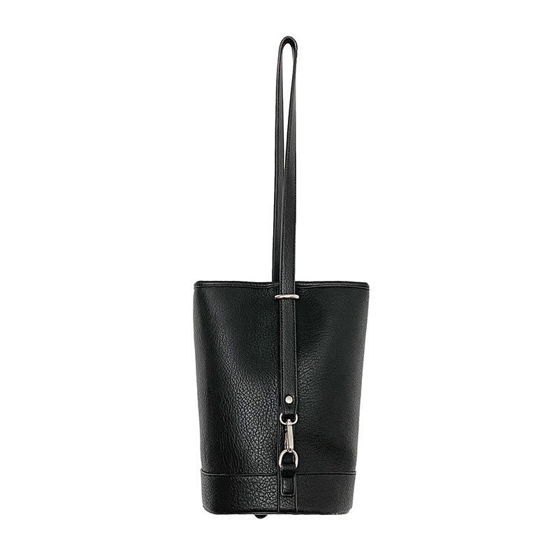 Sac seau cylindrique à bandoulière simple pour femme, grande capacité