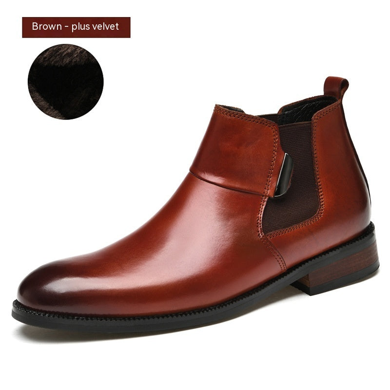 Botas Chelsea estilo retro británico para hombre