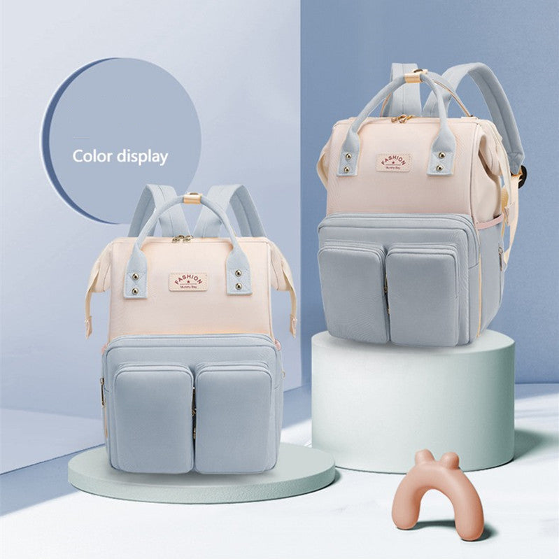 Sac à dos tendance pour maman et bébé de grande capacité avec fonctions multiples