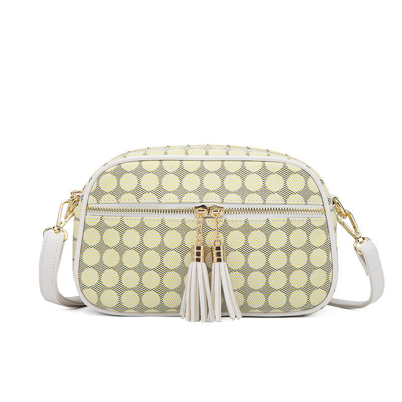 Fashion Polka Dot Four-piece Mother-in-law Bag With Tassel Crossbody