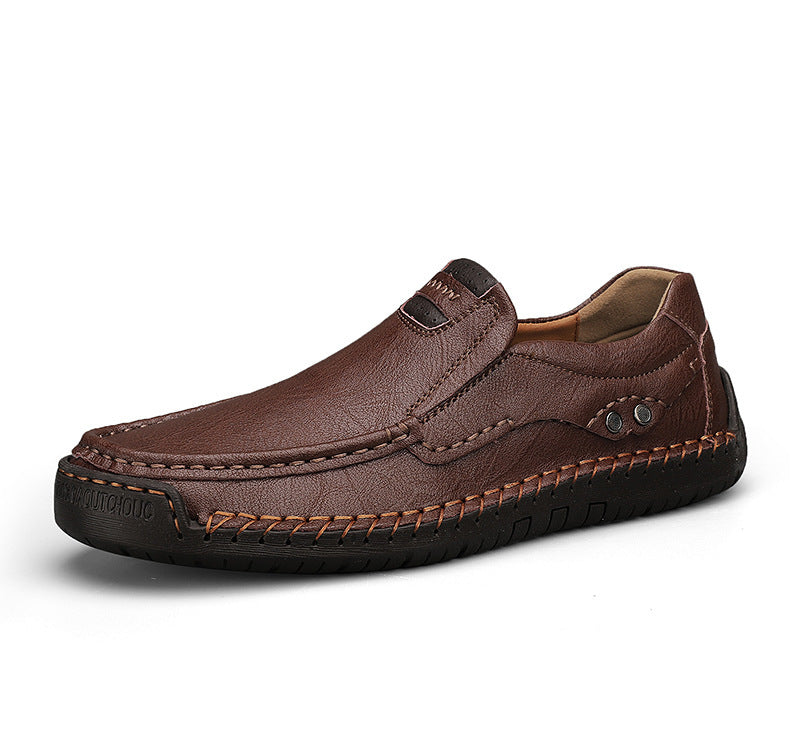 Chaussures en cuir faites main pour hommes de grande taille