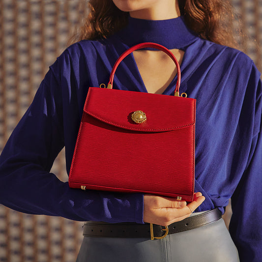 Sac messager à bandoulière simple rétro tendance pour femmes