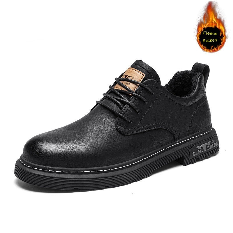 Men's Casual Shoes All-matching Breathable Low Top Business Leather Shoes