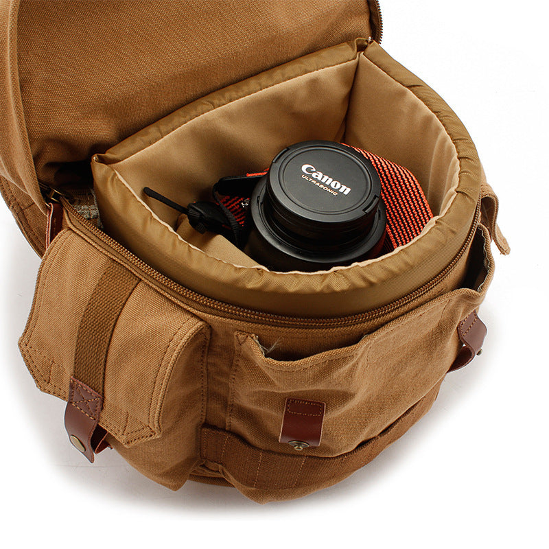 Seven-color Cotton SLR Camera Bag Shoulder Canvas Large Capacity