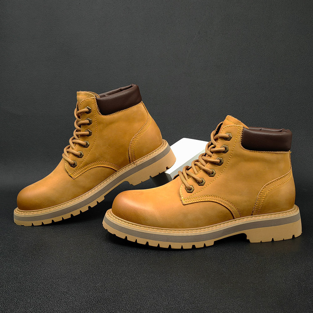 Botas de cuero casuales de hombre