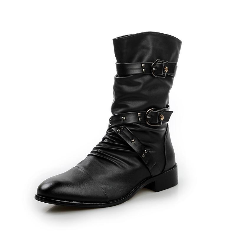 Bottes montantes en cuir Dr Martens pour hommes