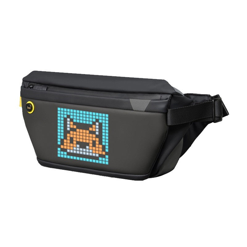 Men's LED Screen Pixel Crossbody Shoulder Bag