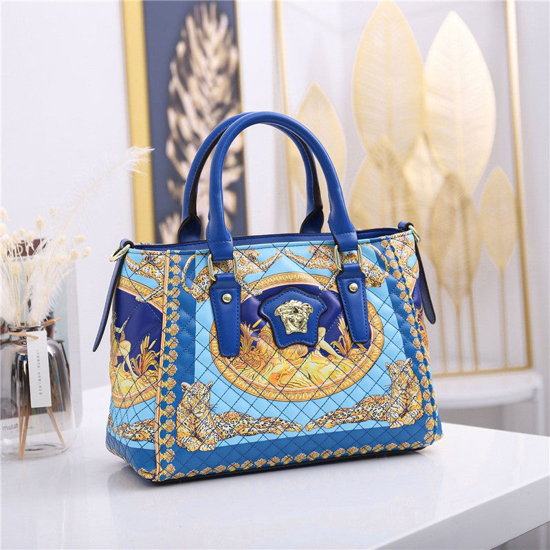 Printed Handbag Rhombic Car Line Women's