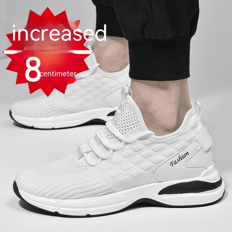 Augmentation intérieure de 10 cm 8 cm 6 cm Chaussures de sport en maille pour hommes