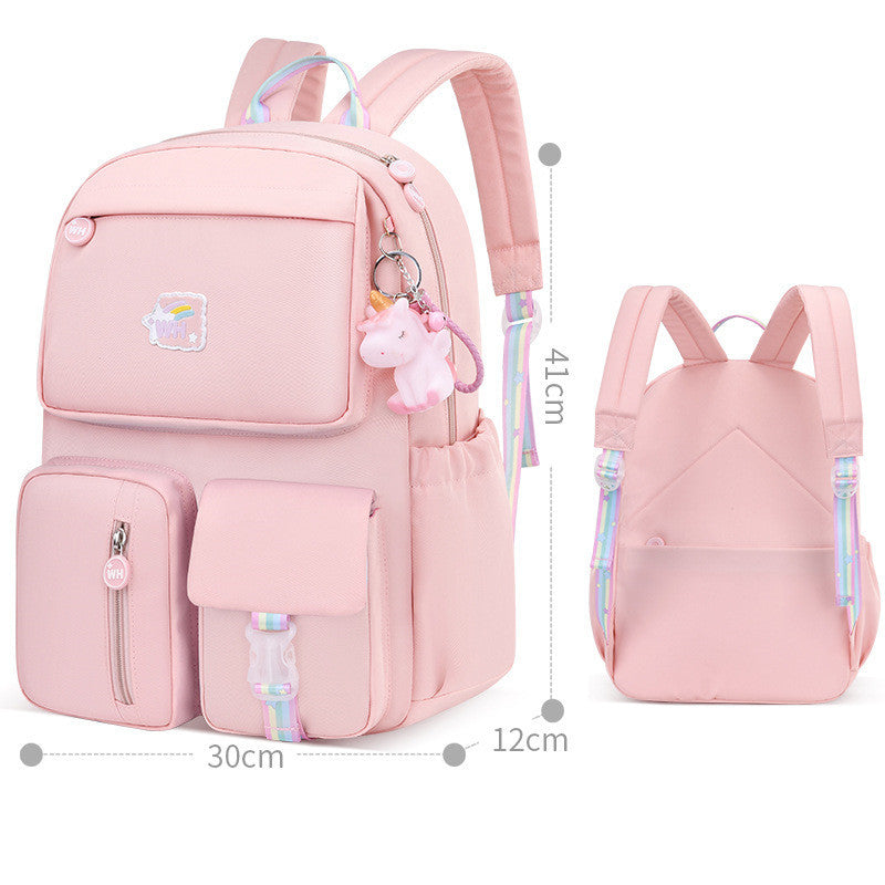 Sac à bandoulière léger pour enfants avec protection de la colonne vertébrale pour filles