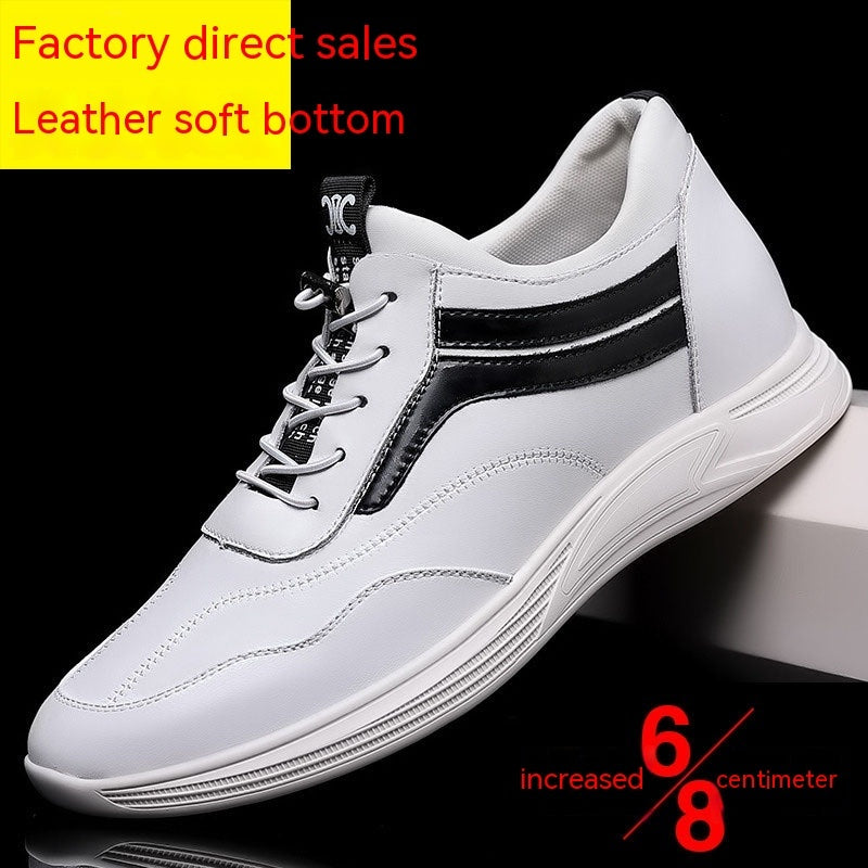 Zapatos con alzas informales de suela blanda para hombre