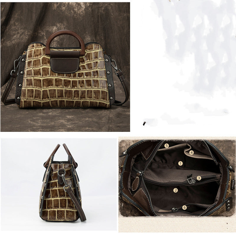 Tail Goods Leather Handbags Handbags Clearance Processing The First Layer Of Leather Diagonal Hand Bag Shoulder Bag