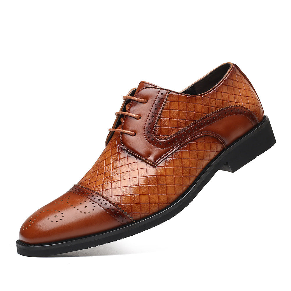 Zapatos de cuero casuales de negocios de moda para hombres